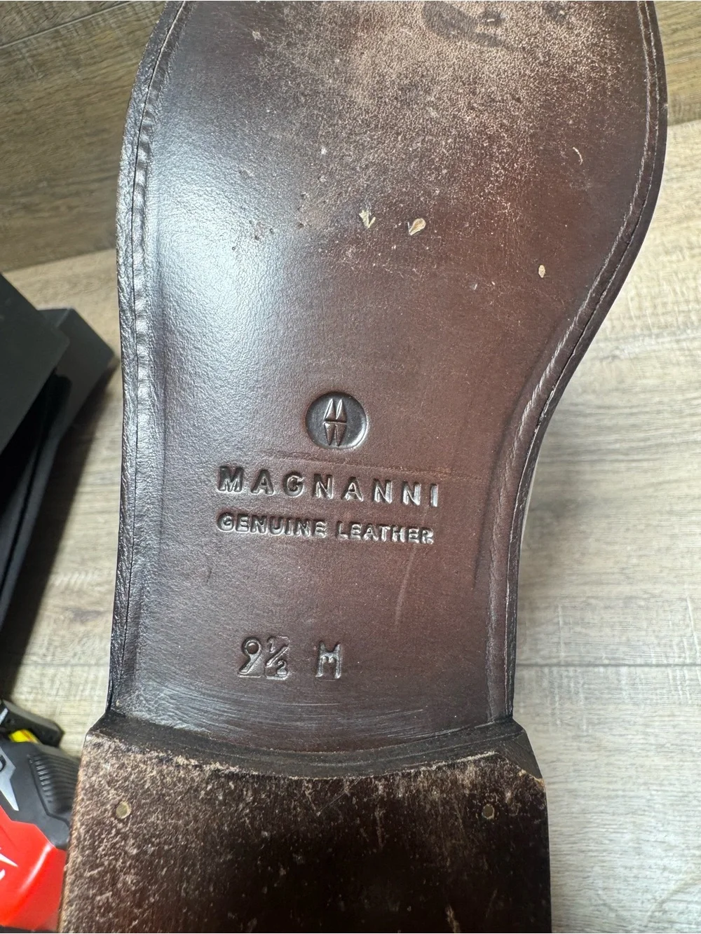 Magnanni Burgundy Tassel Leather Loafers